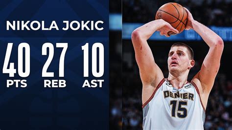 nikola jokic 4th quarter stats|nikola jokic points last game.